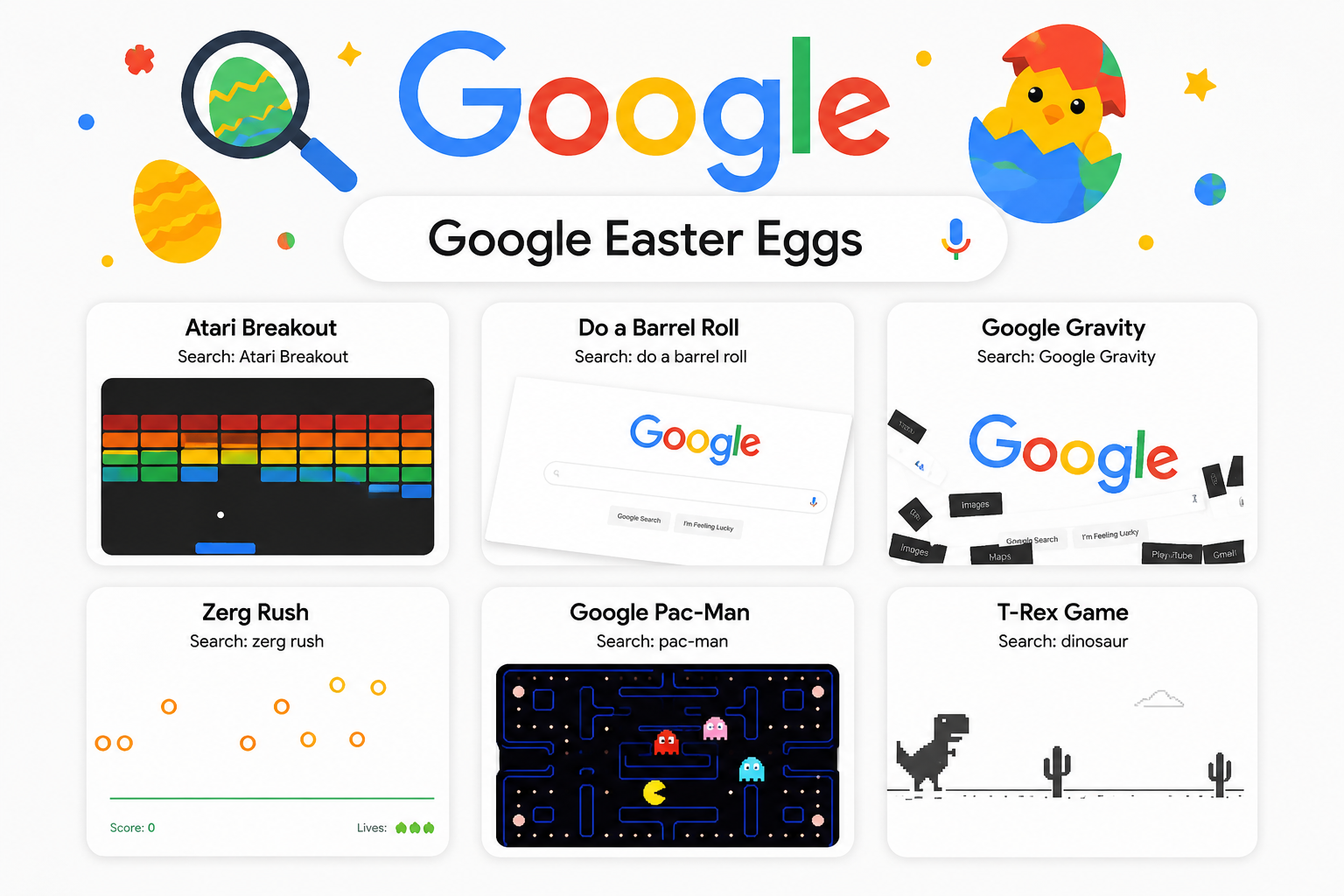Google Easter Eggs: Strange, Funny and Fascinating Search Secrets