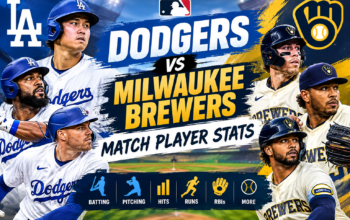 Dodgers vs Milwaukee Brewers Match Player Stats