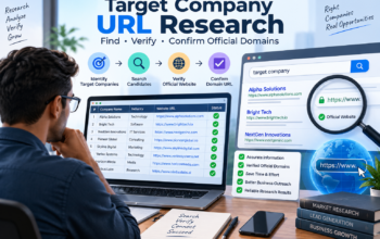 target company url research