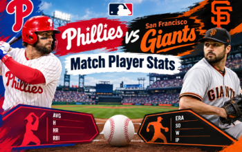 Phillies vs San Francisco Giants Match Player Stats