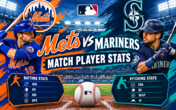 Mets vs Seattle Mariners Match Player Stats